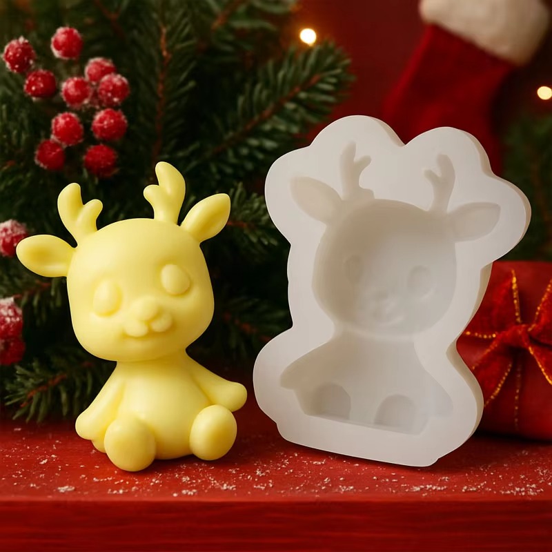 1-10PCS Christmas Reindeer Sil - огляд і ціна Soap Making Diy Kit
